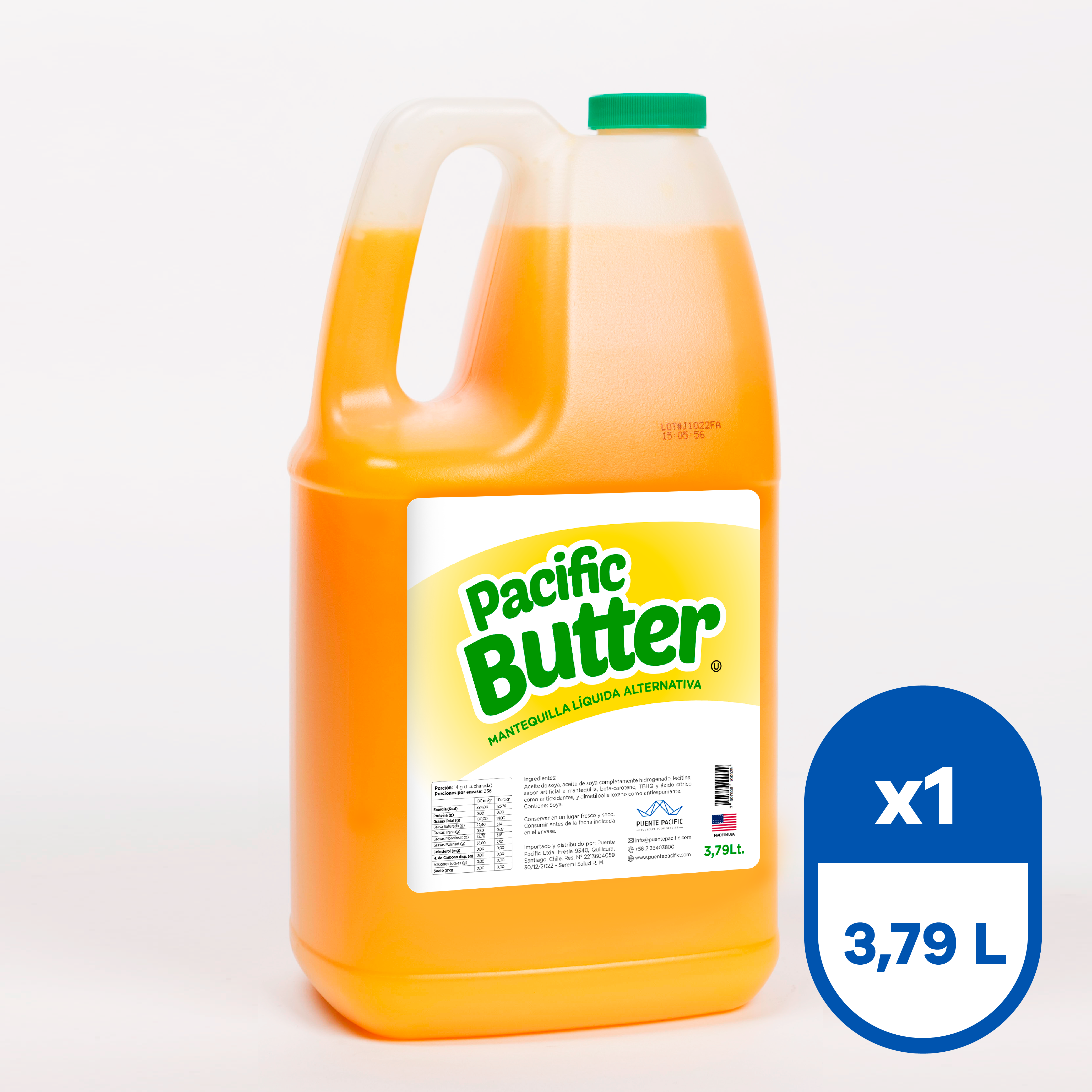 Mantequilla Líquida Pacific Butter 3,79 L