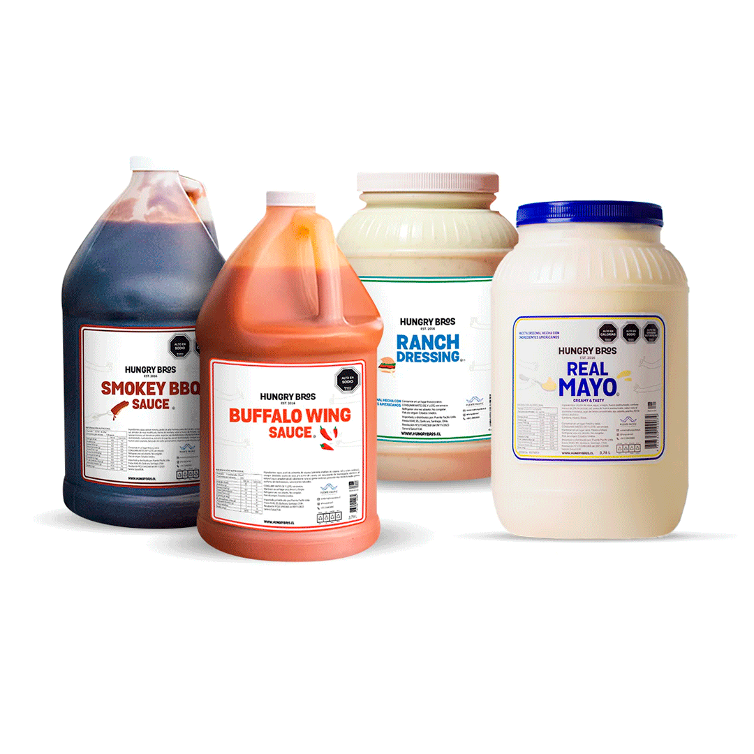 Hungry Pack: RANCH - BBQ - BUFFALO - REAL MAYO
