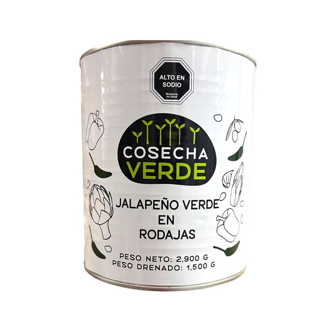 Jalapeños Rodajas Galon 2,9 Kg (Caja 6 Un.)