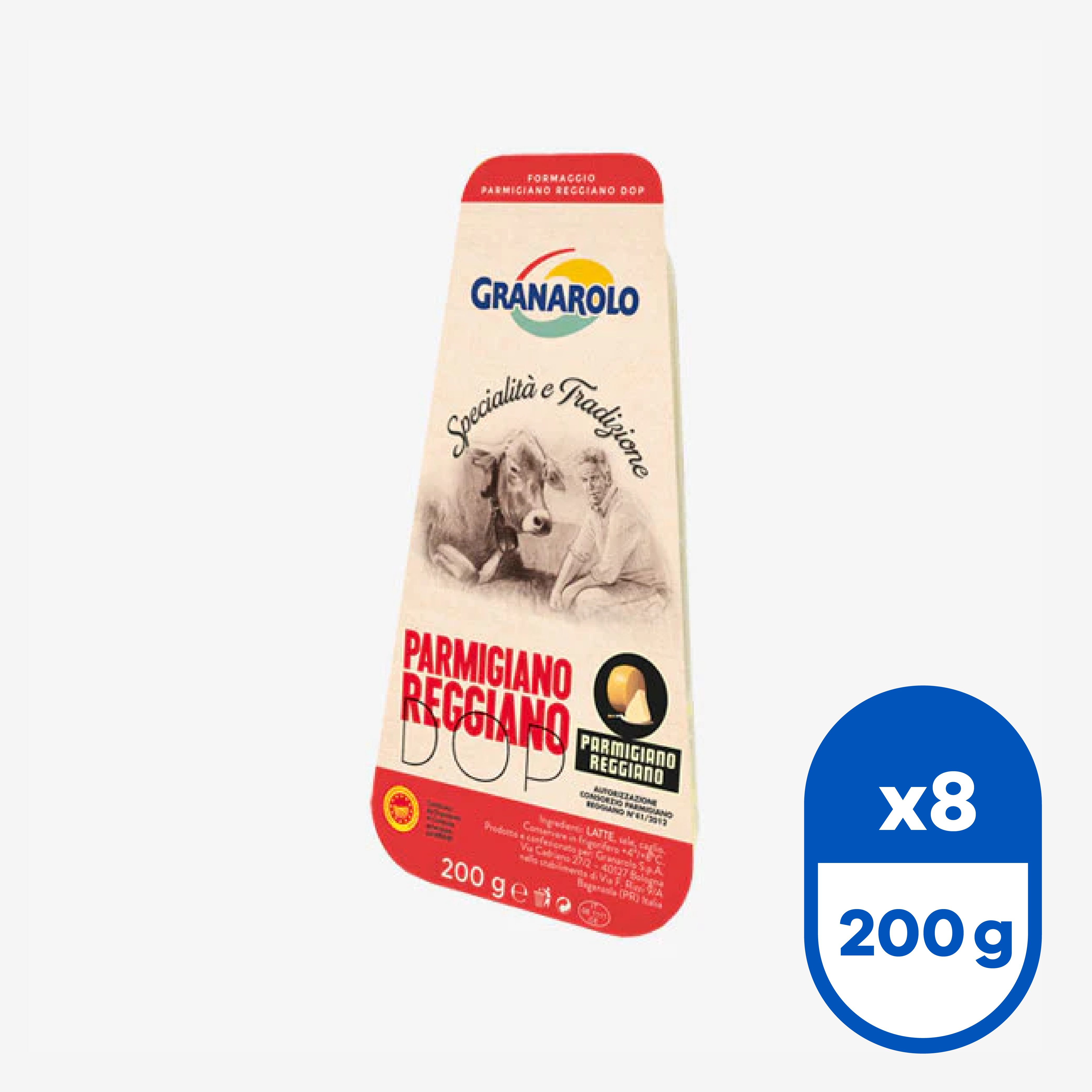Parmigiano Reggiano DOP 200 g (Caja 8 Un.)