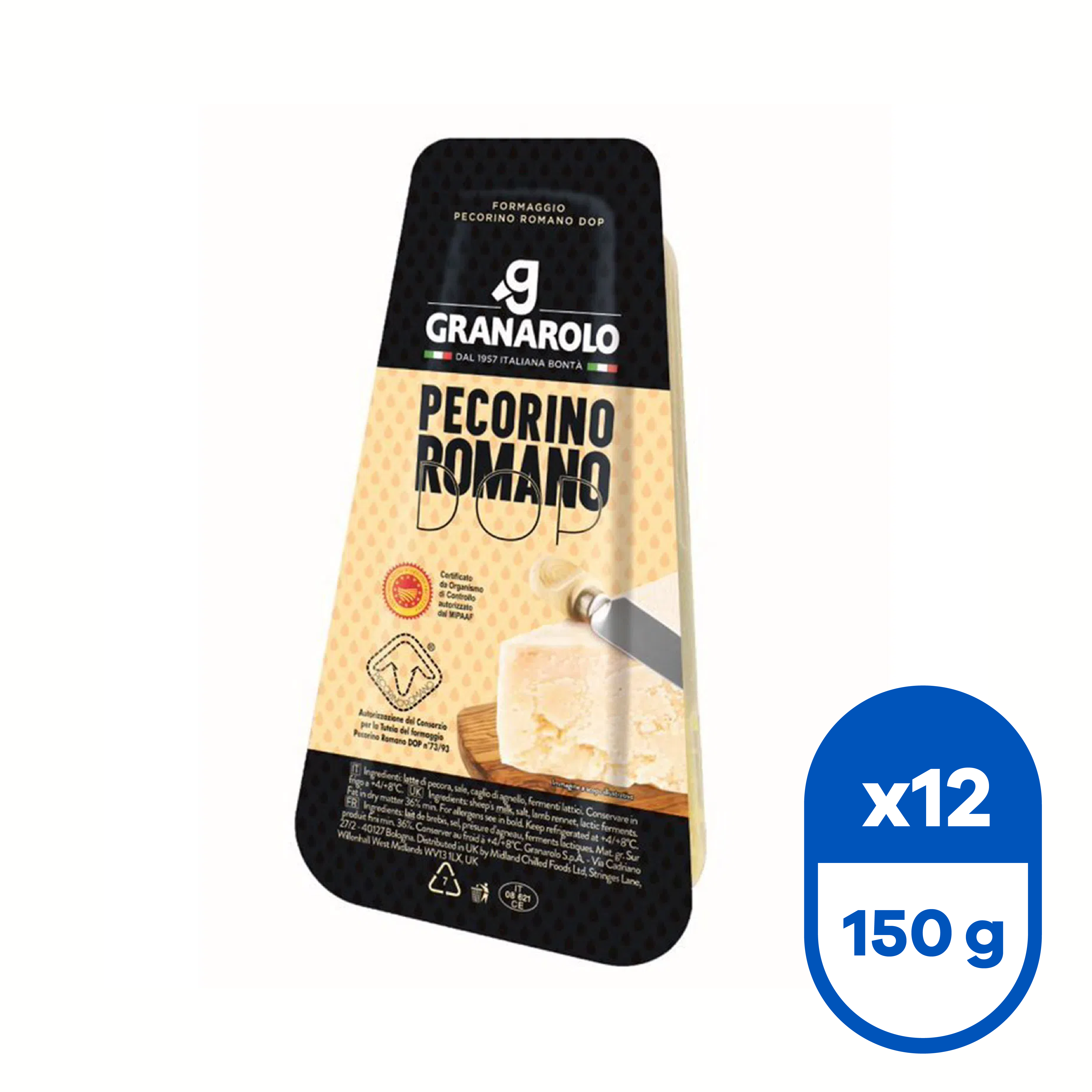 Pecorino Romano DOP 150 g (Caja 12 Un.)