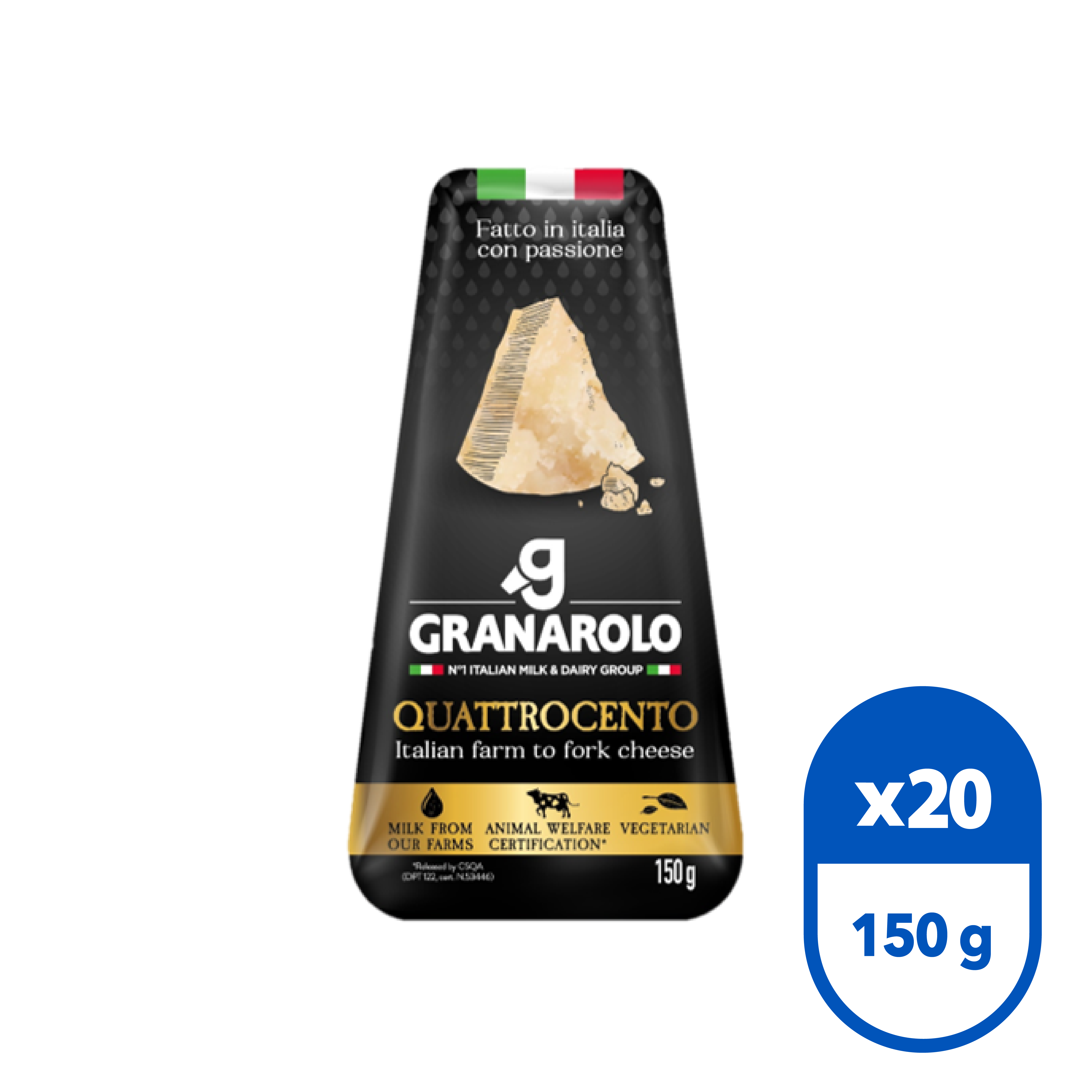 Queso Quattrocento 150g Granarolo Caja 20 unidades