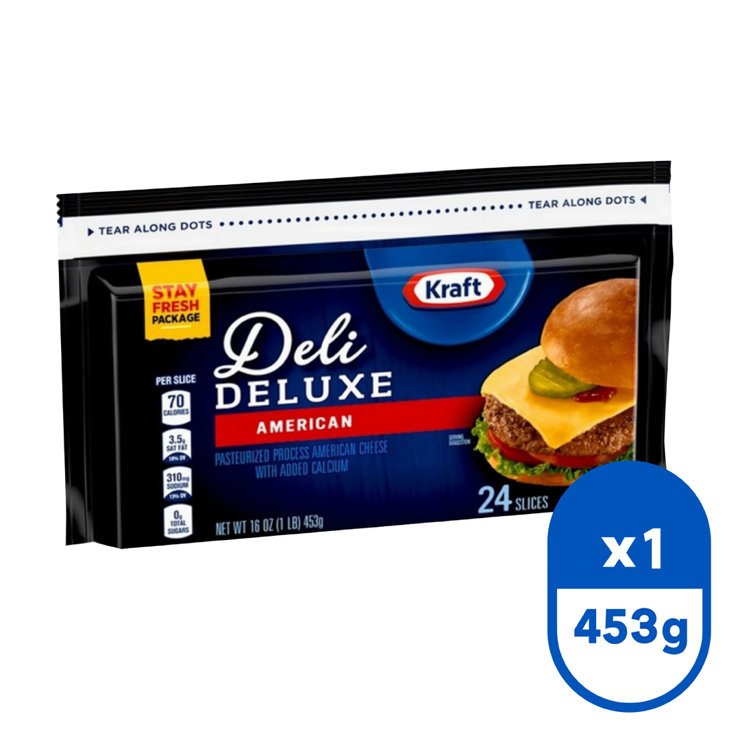 Queso Americano Deli Deluxe 24 Slices - 453 g