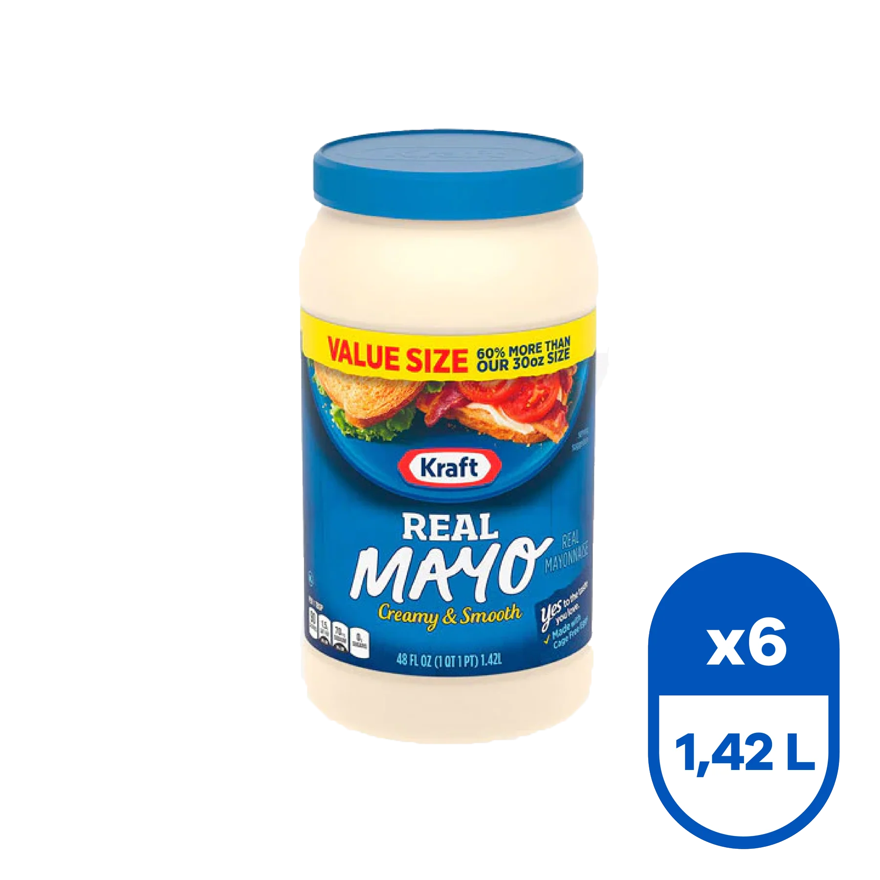 Mayonesa Frasco 1,42 Lt (Caja 6 Un.)