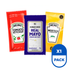 Pack Sachet: Real Mayo - Ketchup - Mostaza